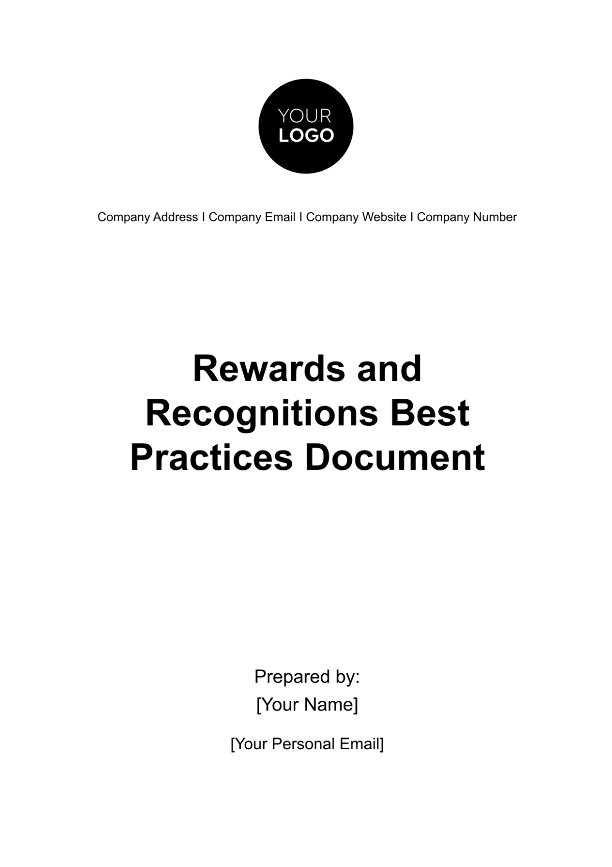 Free Rewards and Recognition Best Practices Document HR Template