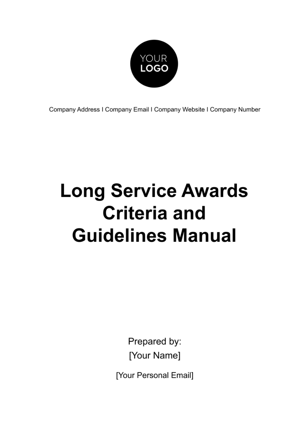 Long Service Awards Criteria and Guidelines Manual HR Template - Edit Online & Download