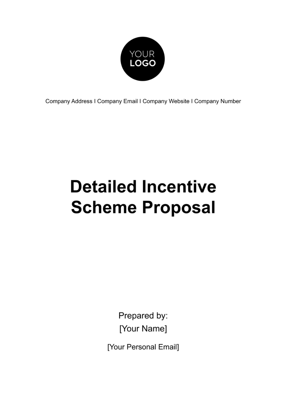 Detailed Incentive Scheme Proposal HR Template - Edit Online & Download