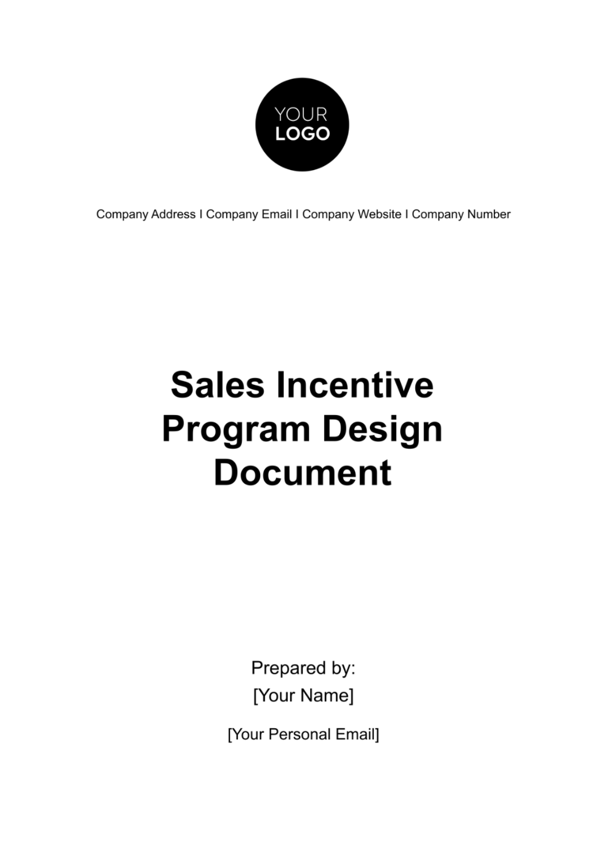 Sales Incentive Program Design Document HR Template - Edit Online & Download