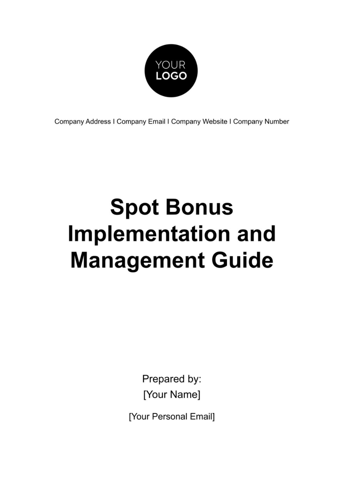 Spot Bonus Implementation and Management Guide HR Template - Edit Online & Download