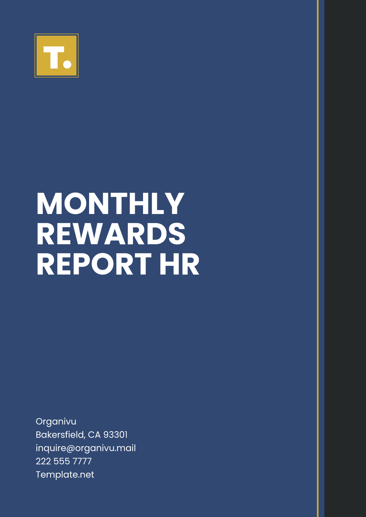 Monthly Rewards Report HR Template - Edit Online & Download