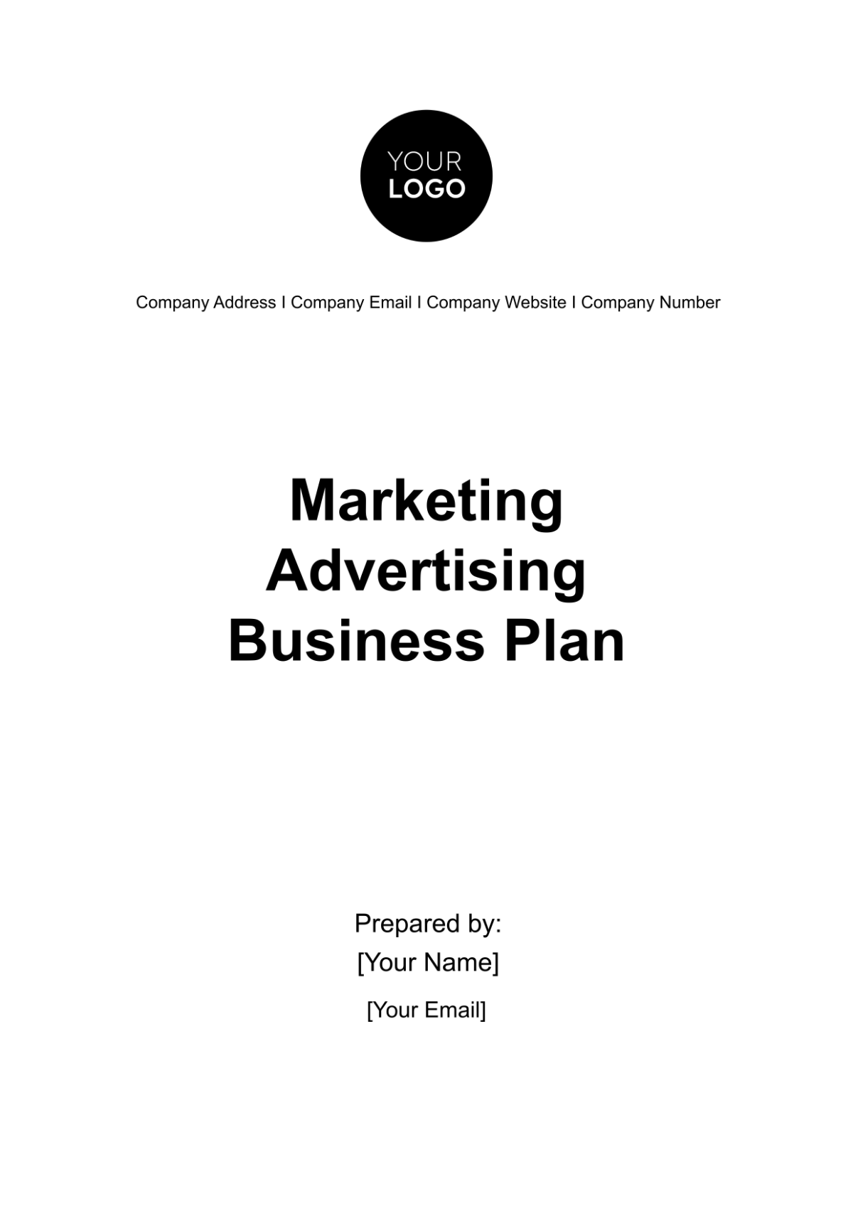 Free Marketing Advertising Business Plan Template
