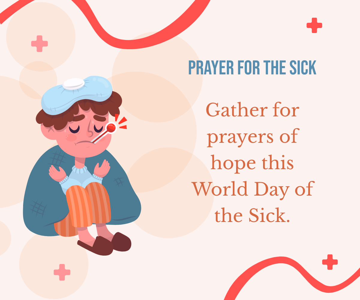 Free  World Day of the Sick Ad Banner Template