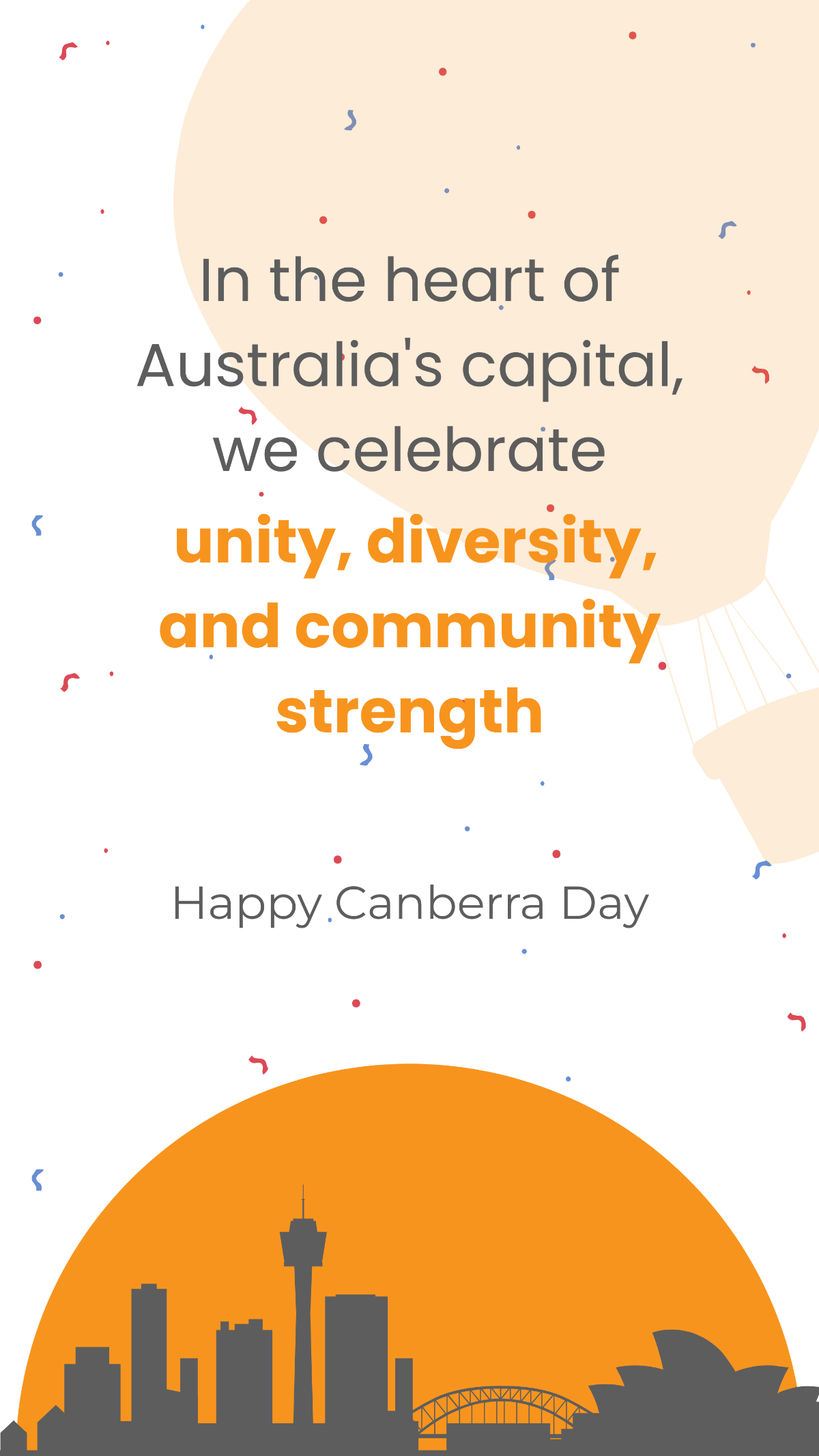 Canberra Day Quote Template
