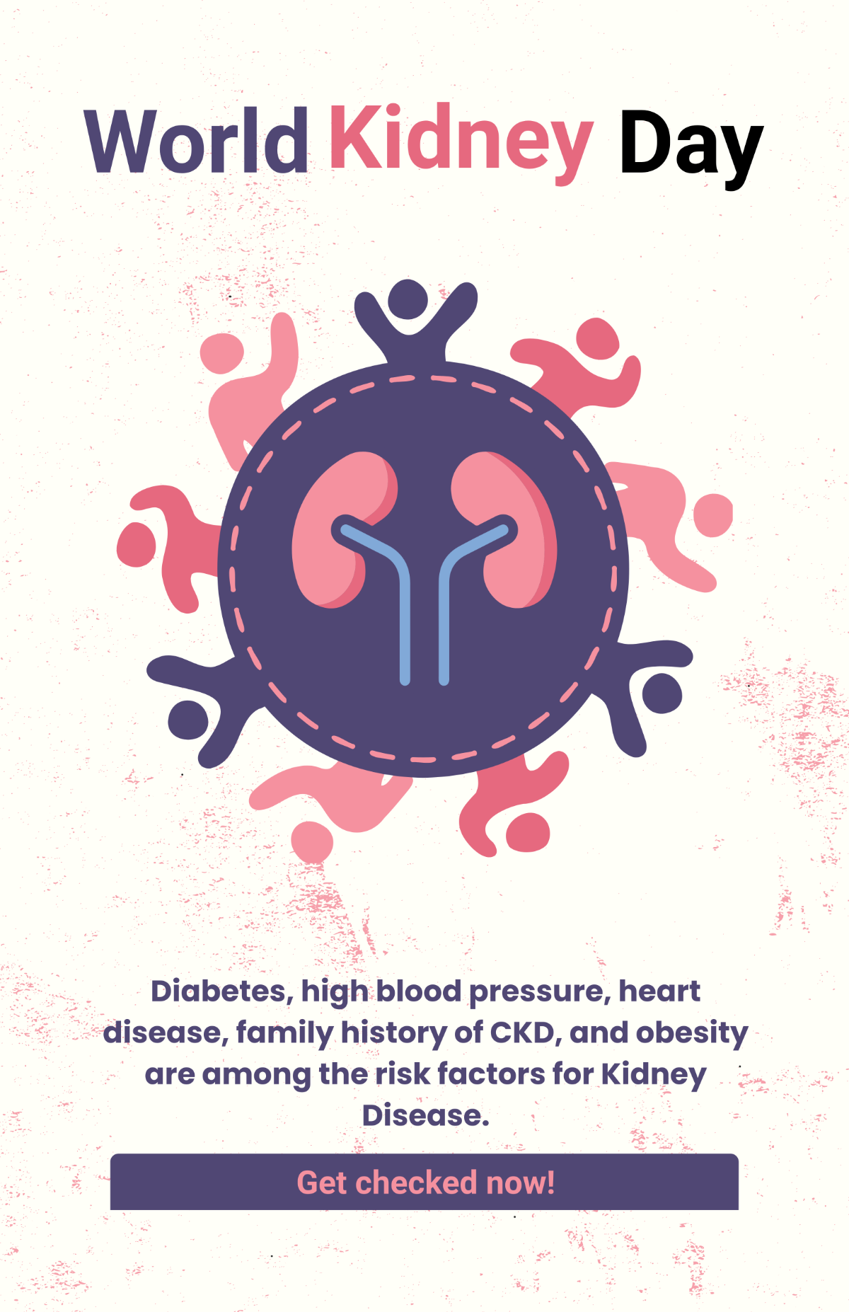 Free  World Kidney Day Poster Template
