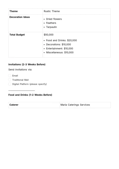 Free Milestone Celebration Schedule HR Template to Edit Online