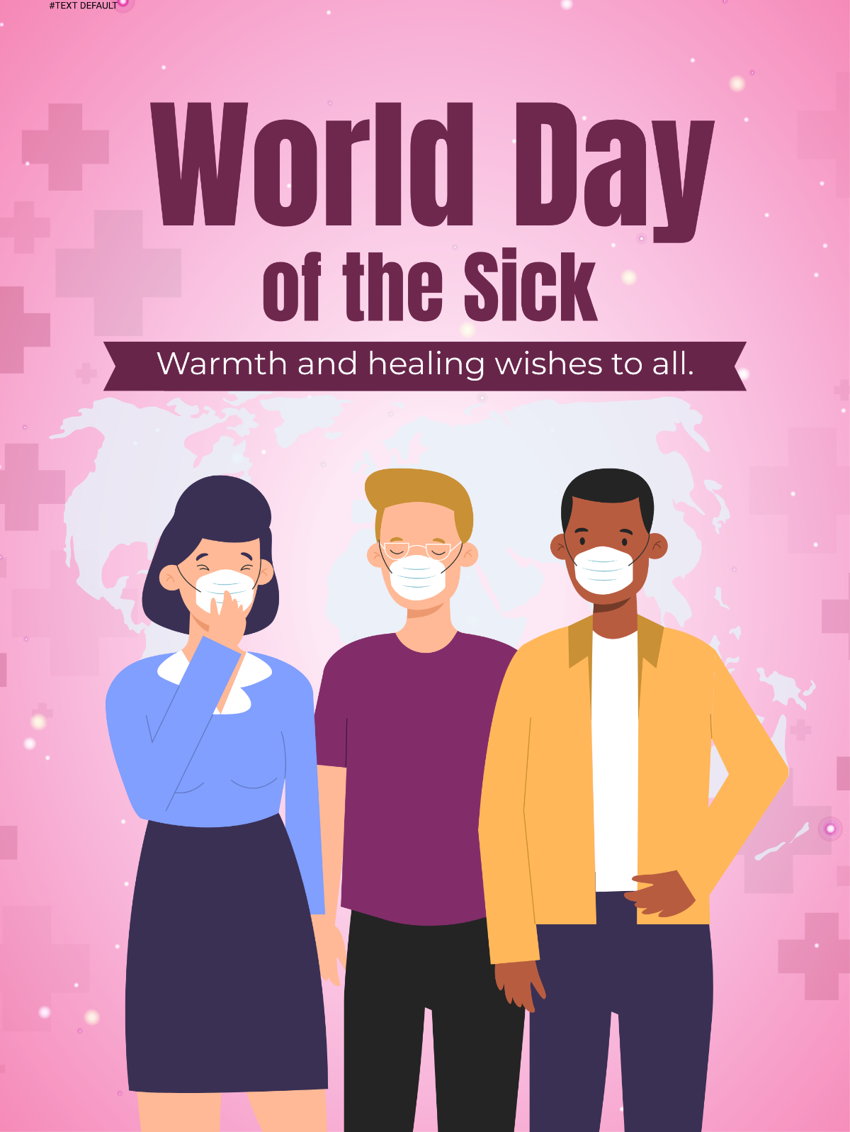 Free  World Day of the Sick Threads Post Template