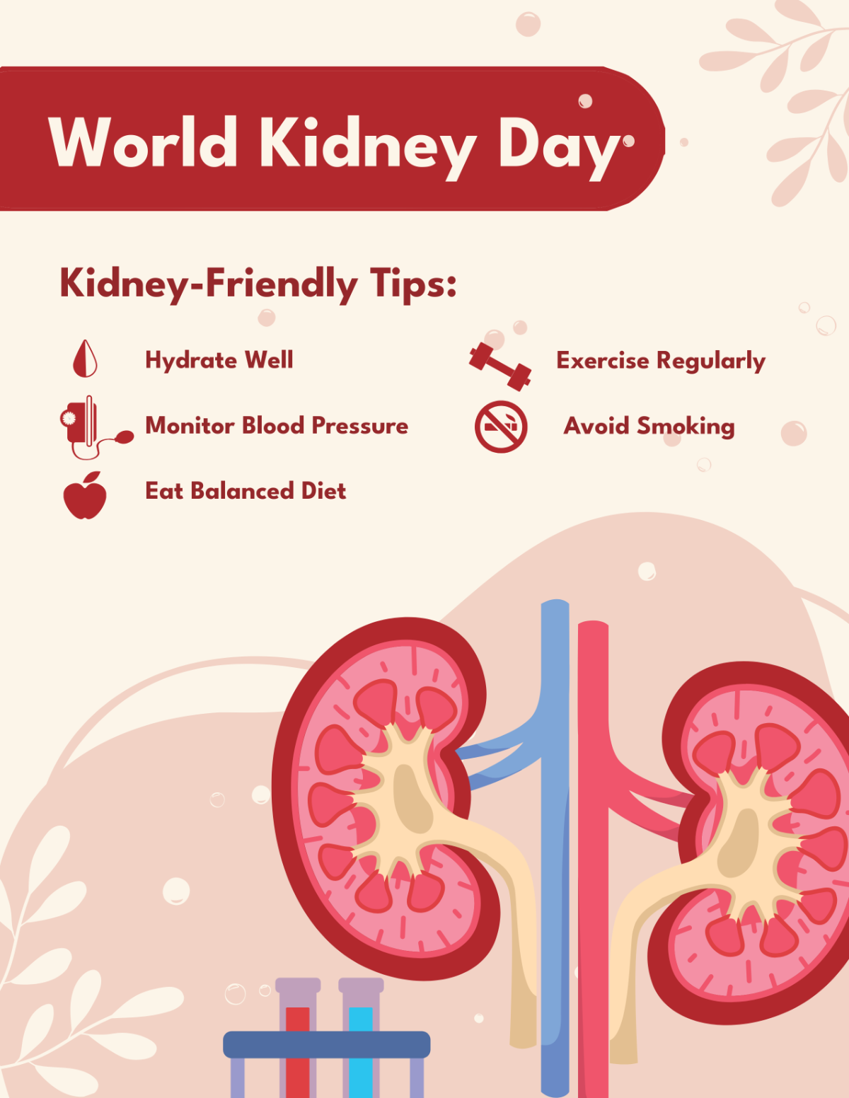  World Kidney Day Flyer Template