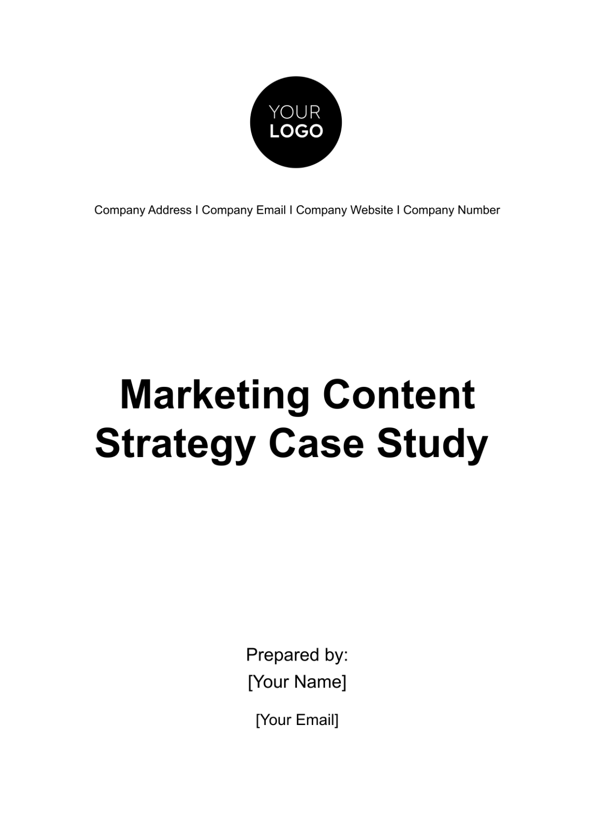 Marketing Content Strategy Case Study Template - Edit Online & Download