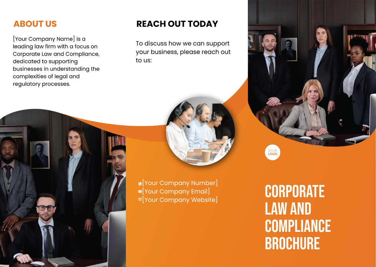 Corporate Law and Compliance Brochure Template