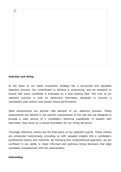 Free Talent Acquisition and Management Strategy Document HR Template to Edit Online