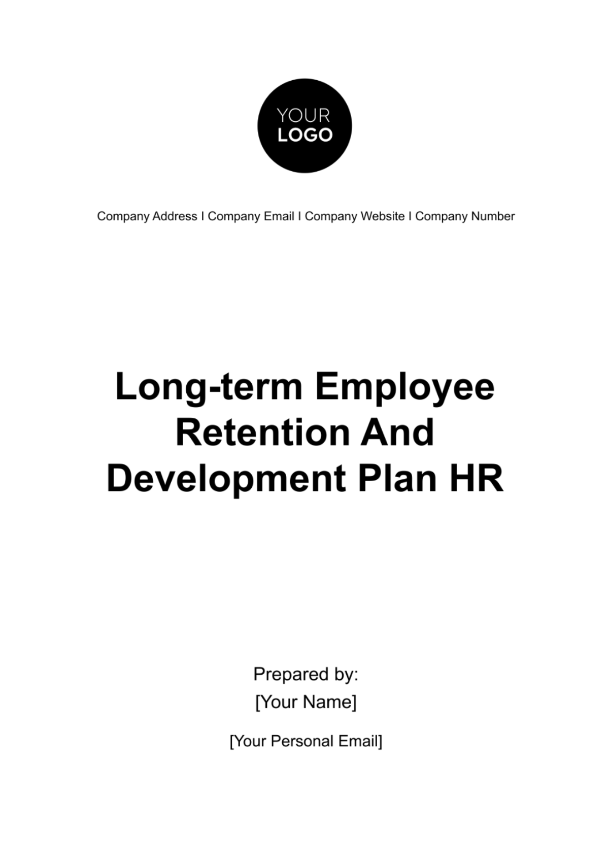 Long-Term Employee Retention and Development Plan HR Template - Edit Online & Download