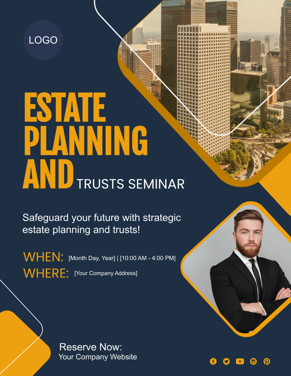 Estate Planning and Trusts Seminar Flyer Template