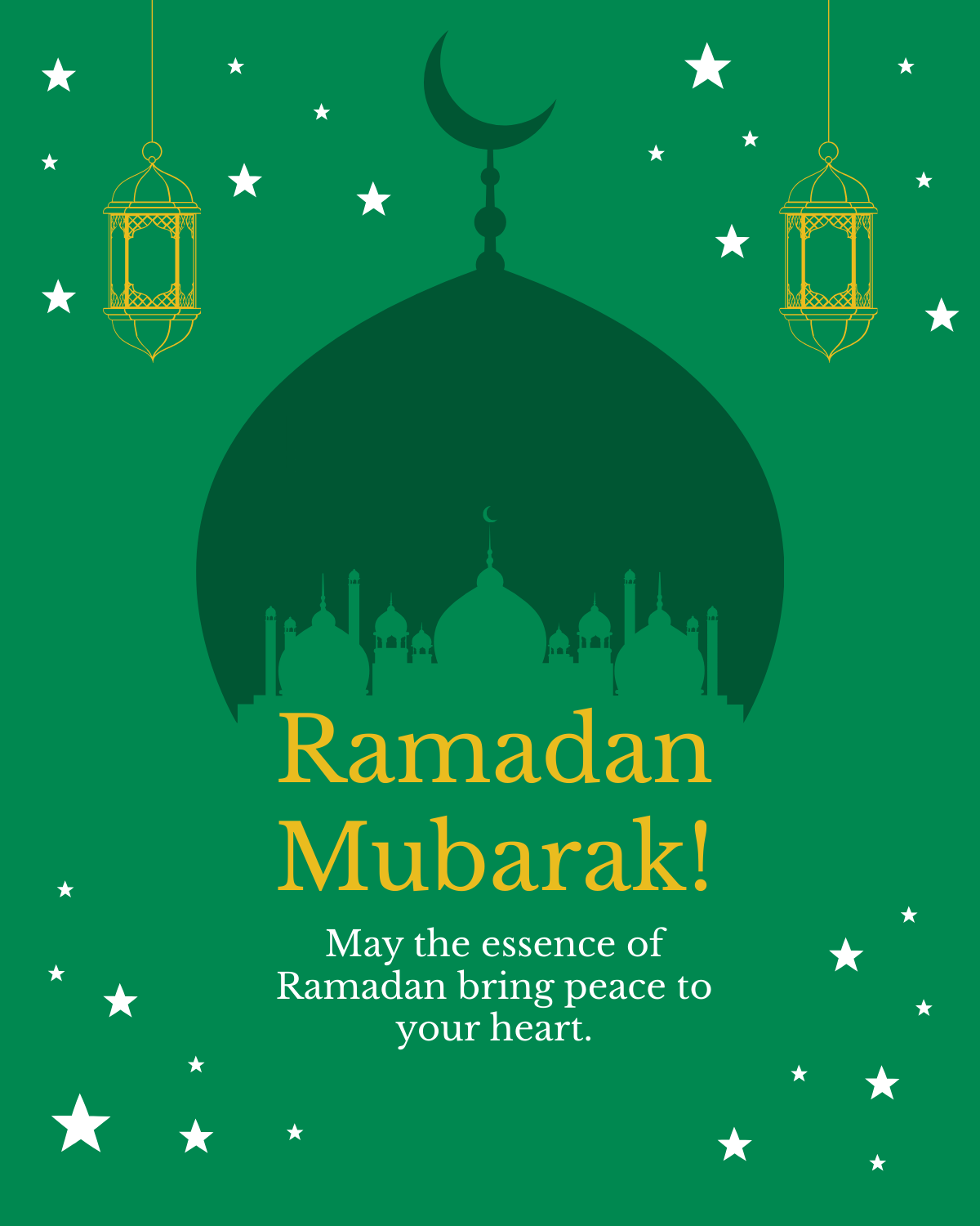 Free  Ramadan Facebook Post Template