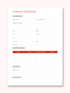 Daily Call Report Template in Microsoft Word, PDF. | Template.net