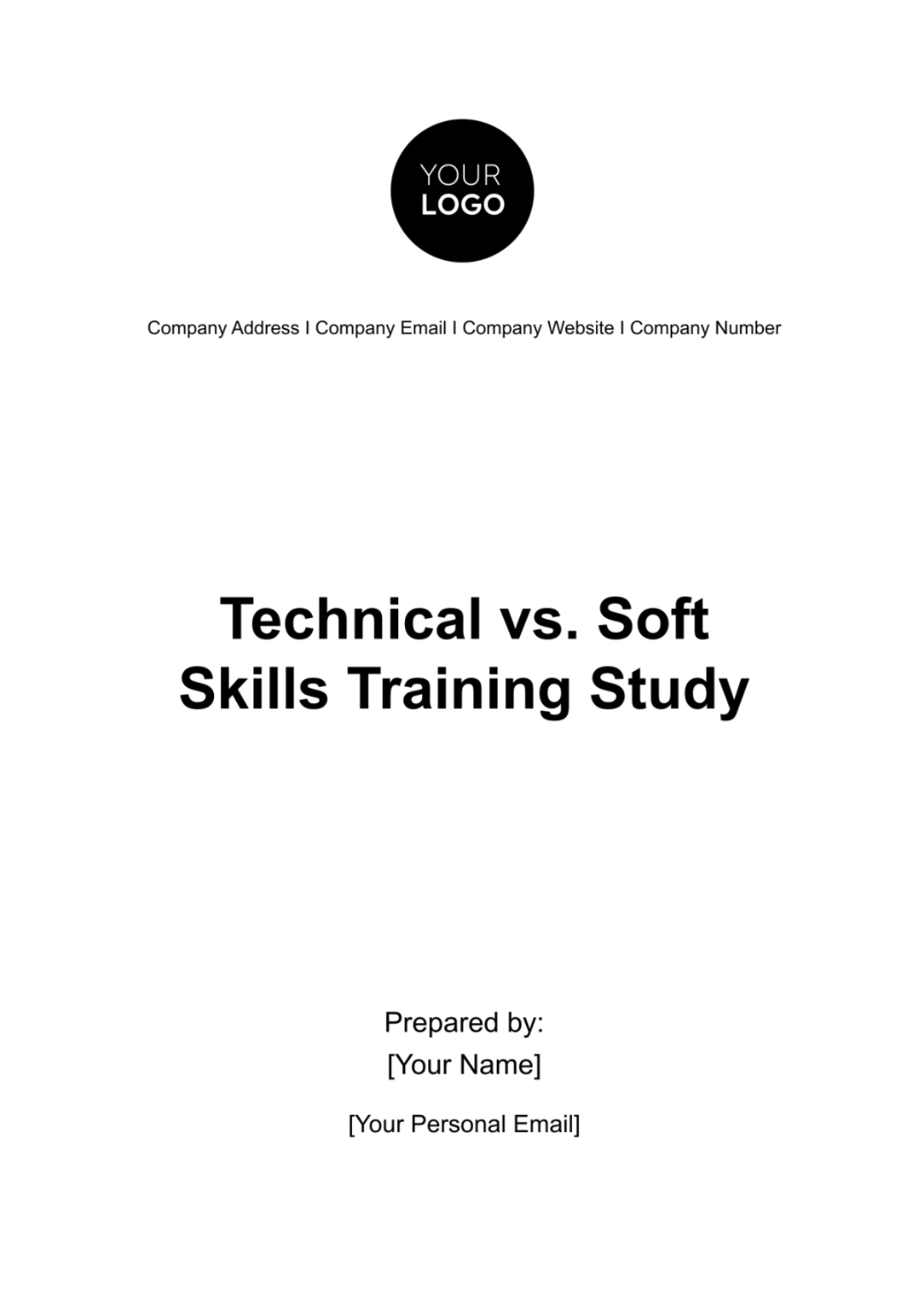 Technical vs. Soft Skills Training Study HR Template - Edit Online & Download