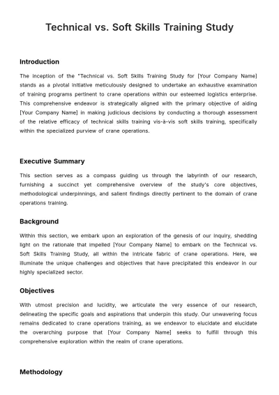 Free Technical vs. Soft Skills Training Study HR Template to Edit Online