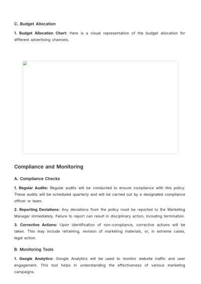Free Marketing Policy & Procedure Template to Edit Online