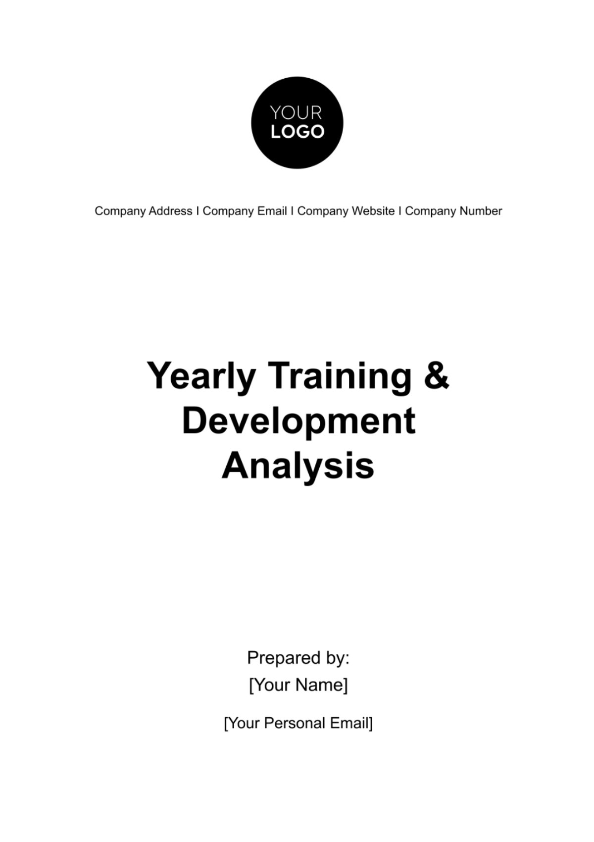 Yearly Training and Development Analysis HR Template - Edit Online & Download