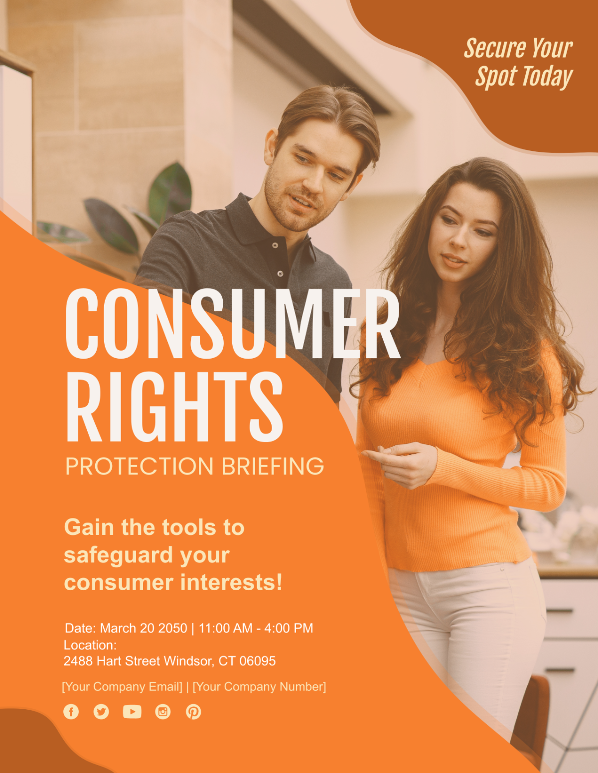 Free Consumer Rights Protection Briefing Flyer Template