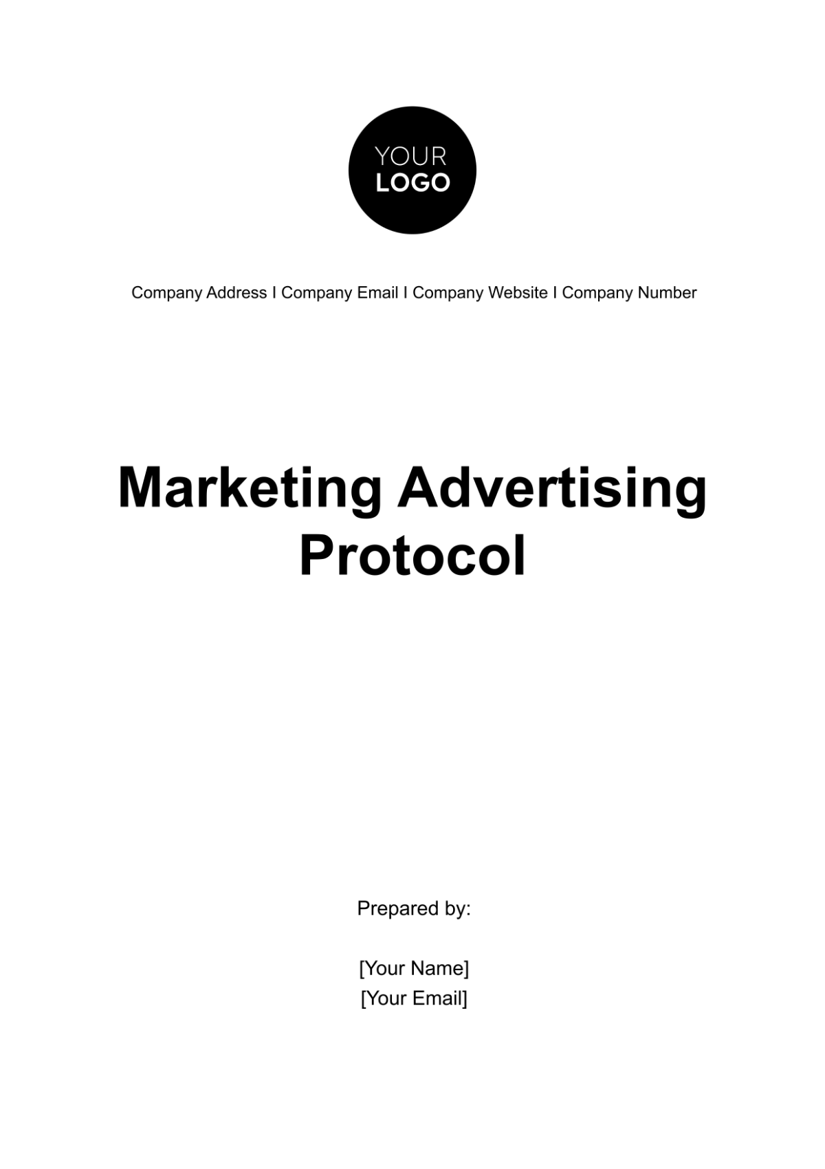 Marketing Advertising Protocol Template