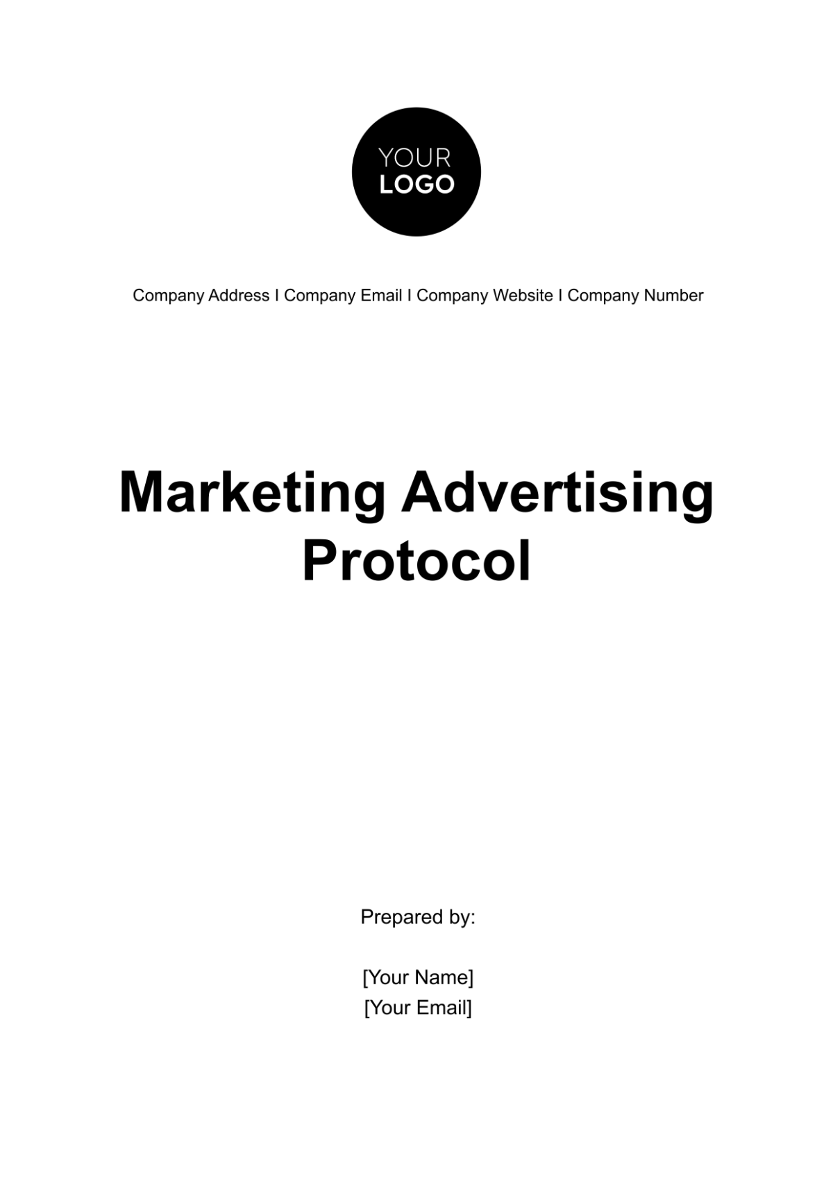 Marketing Advertising Protocol Template - Edit Online & Download