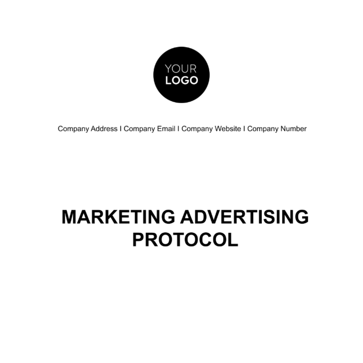 Marketing Advertising Protocol Template