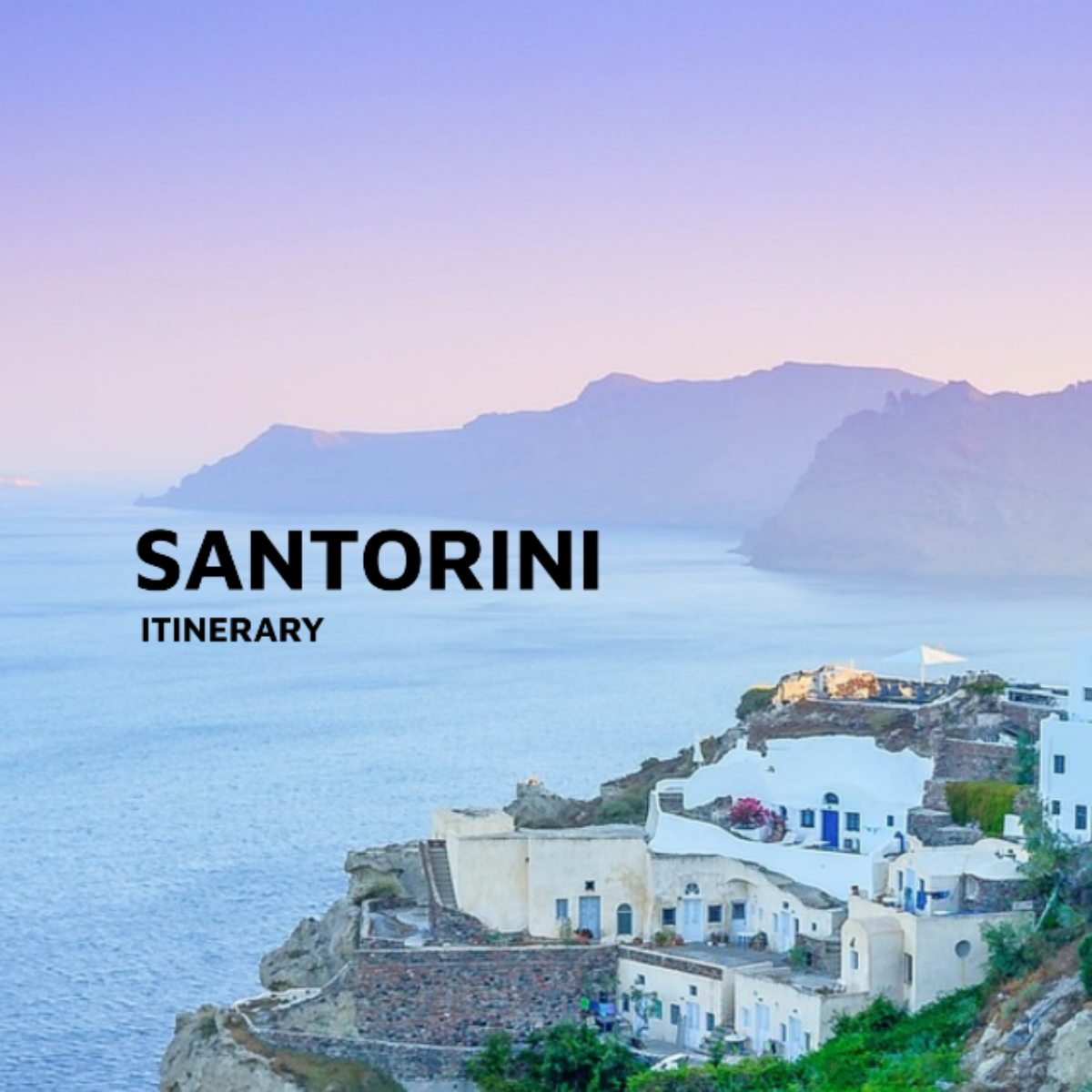 Santorini Itinerary Template - Edit Online & Download