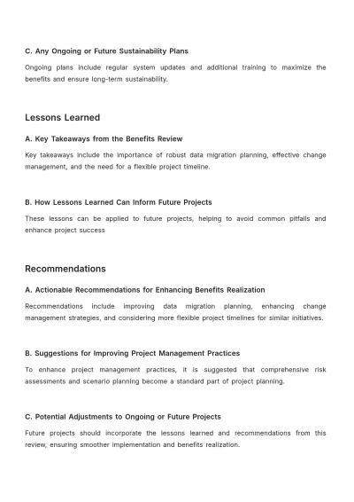Free Benefits Review HR Template to Edit Online