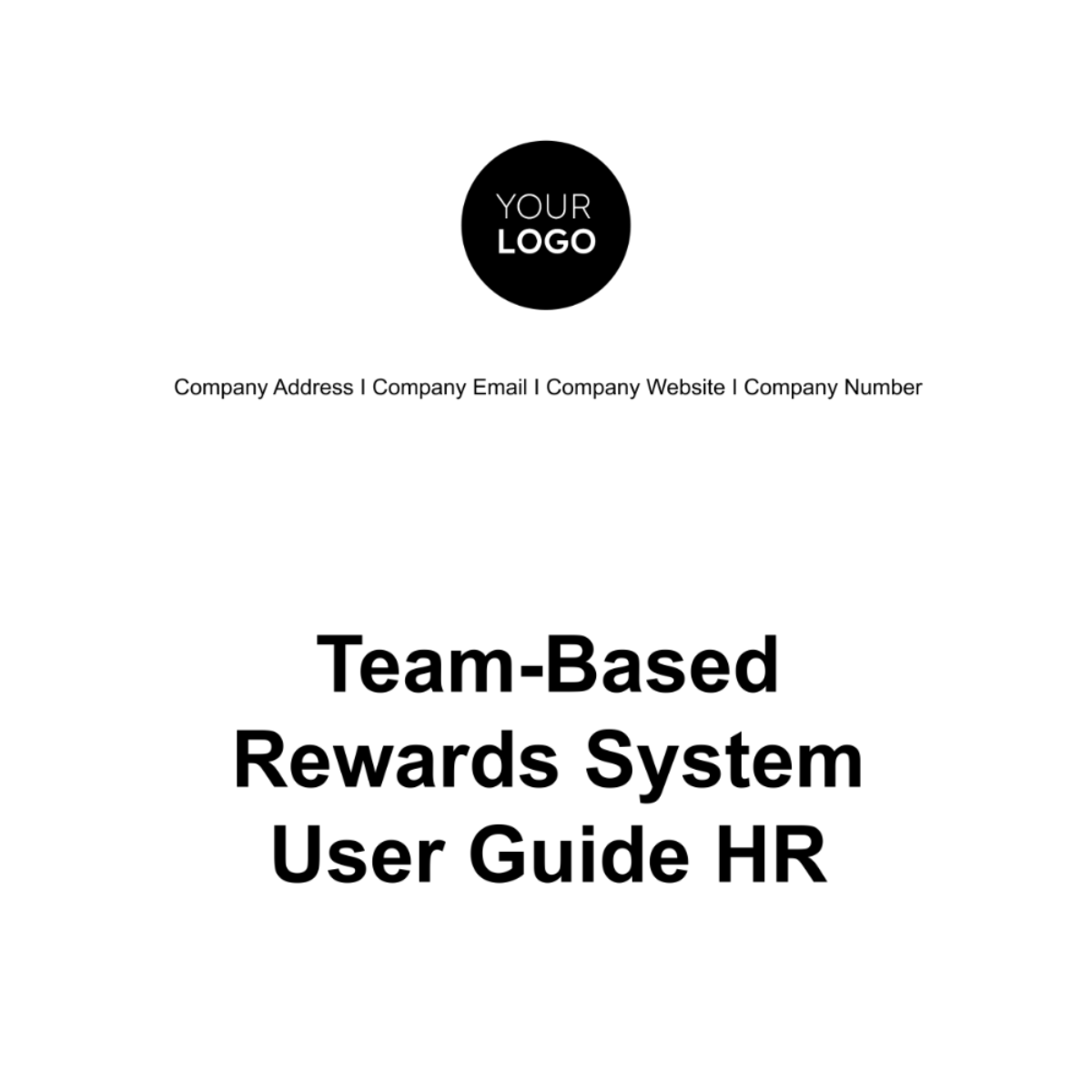 Team-Based Rewards System User Guide HR Template