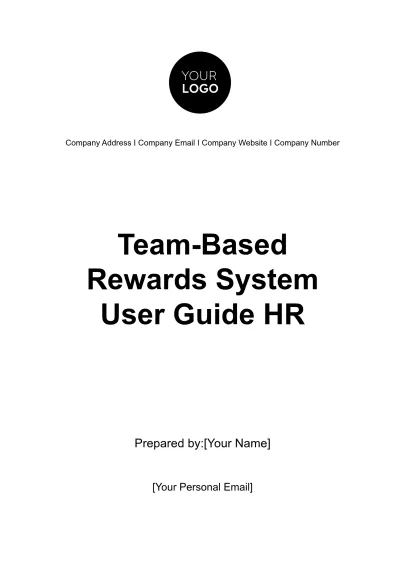 Free Team-Based Rewards System User Guide HR Template to Edit Online