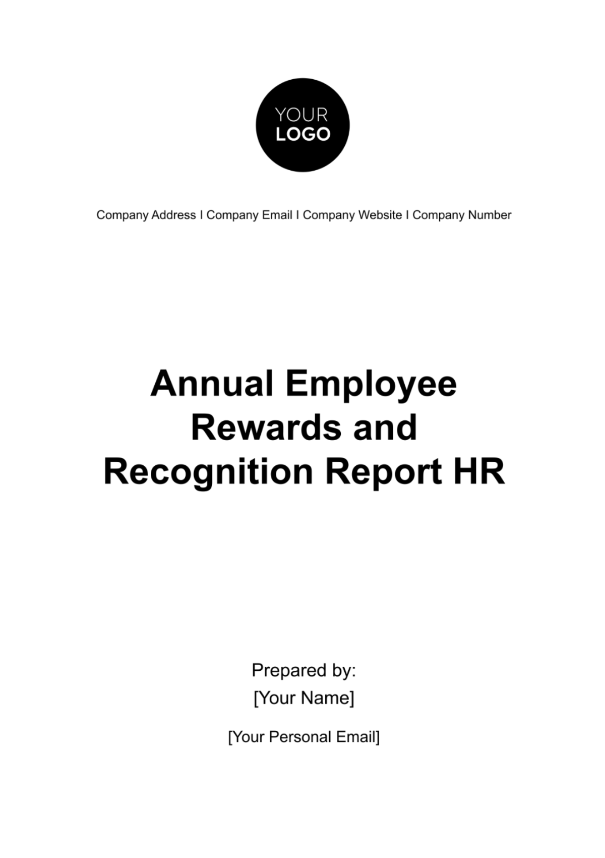 Annual Employee Rewards and Recognition Report HR Template - Edit Online & Download