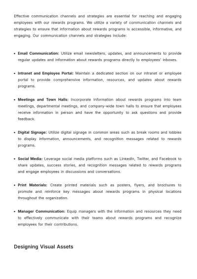 Free Rewards Communication and Branding Manual HR Template to Edit Online