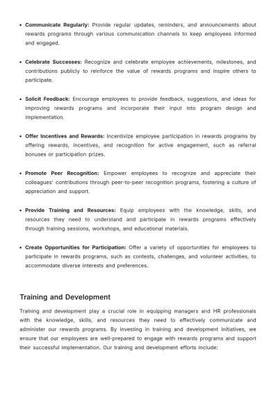 Free Rewards Communication and Branding Manual HR Template to Edit Online