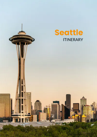 Free Seattle Itinerary Template to Edit Online