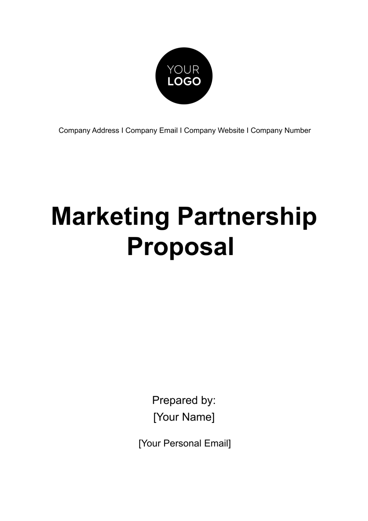 Free Marketing Partnership Proposal Template