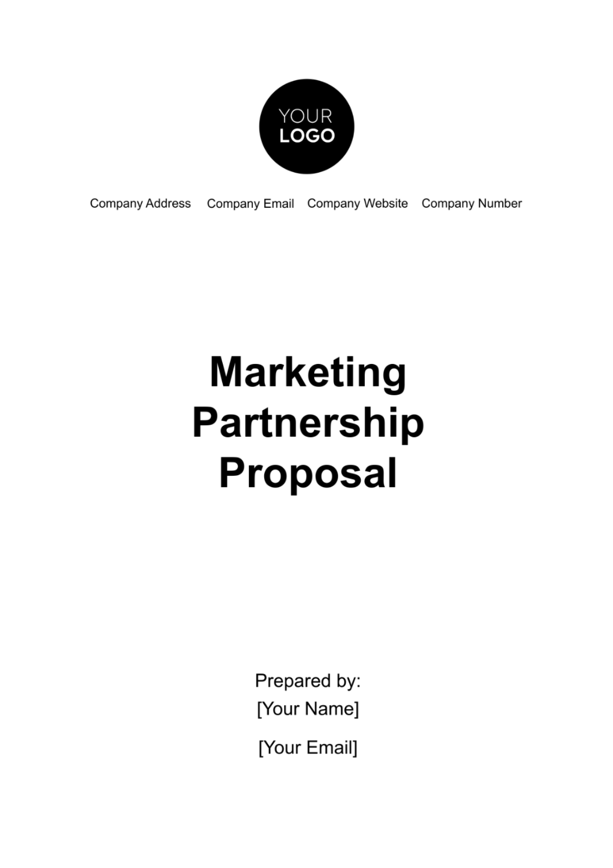 Marketing Partnership Proposal Template - Edit Online & Download