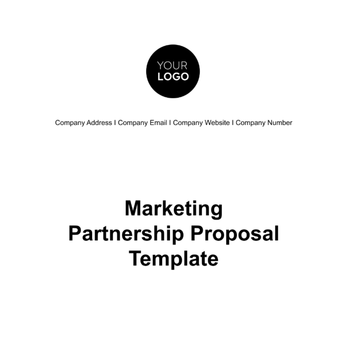 Marketing Partnership Proposal Template