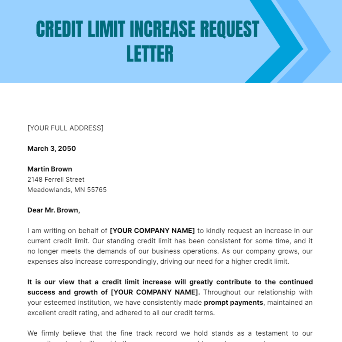 what credit limit should i request