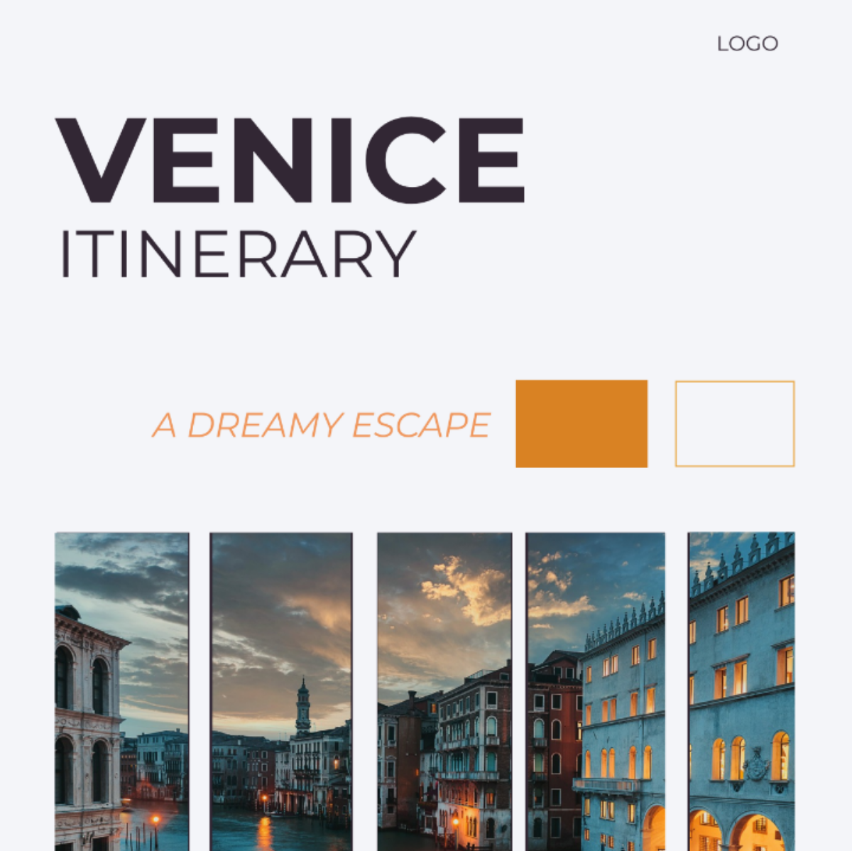 Venice Itinerary Template - Edit Online & Download