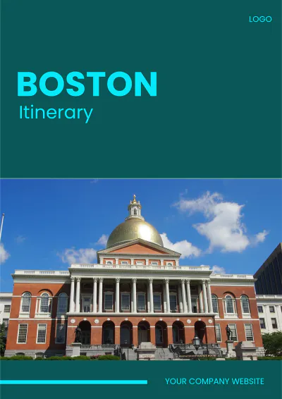 Free Boston Itinerary Template to Edit Online