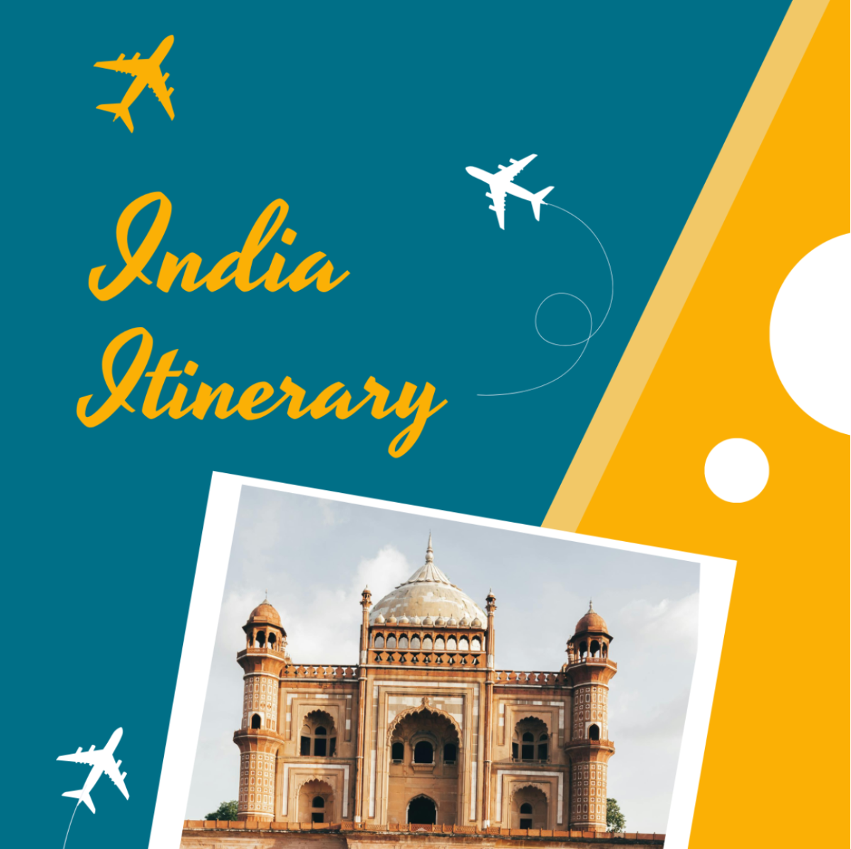 India Itinerary Template