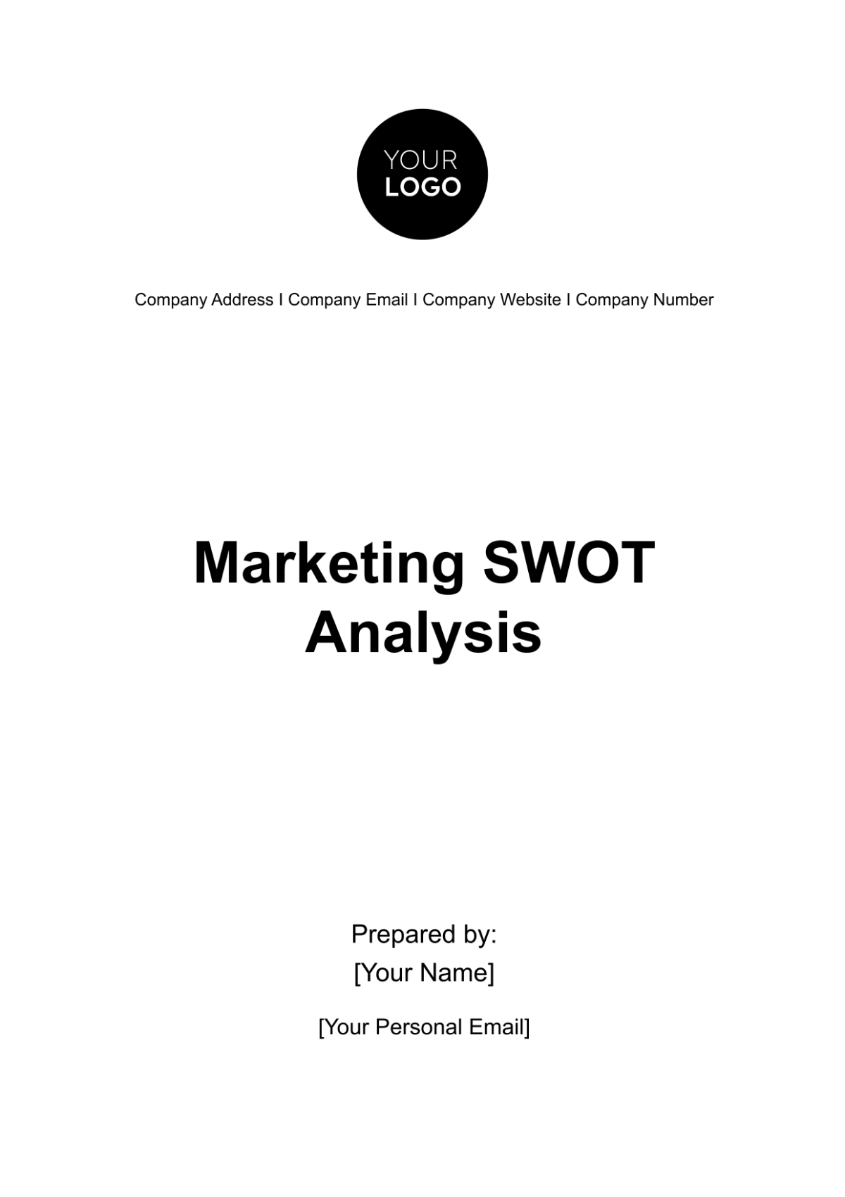 Marketing SWOT Analysis Template - Edit Online & Download Example ...