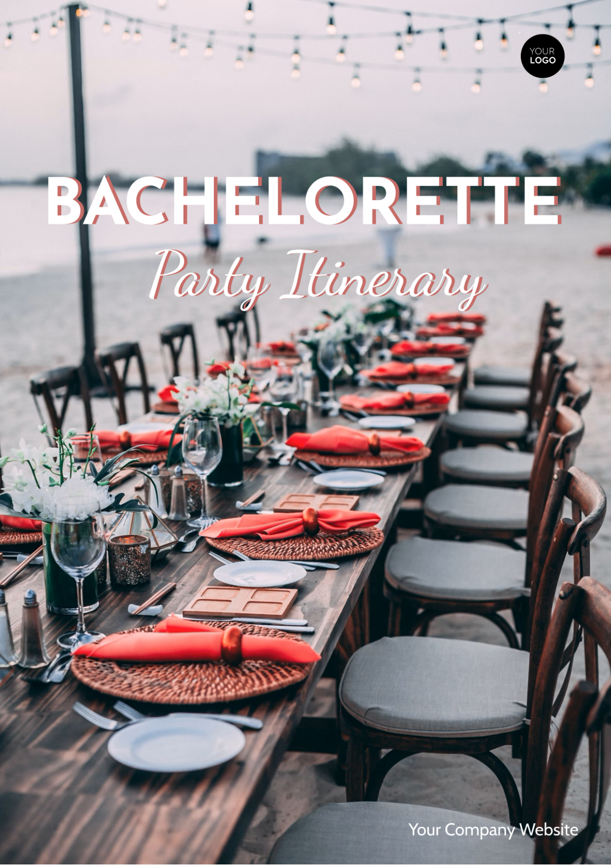 Bachelorette Party Itinerary Template - Edit Online & Download