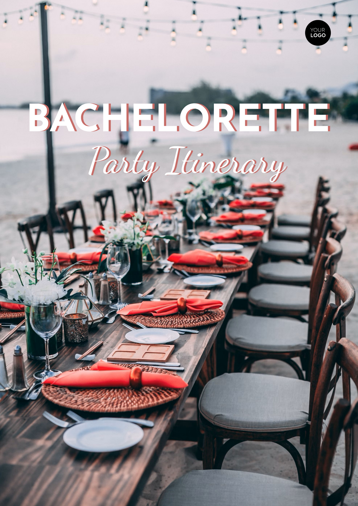 Bachelorette Party Itinerary Template - Edit Online & Download