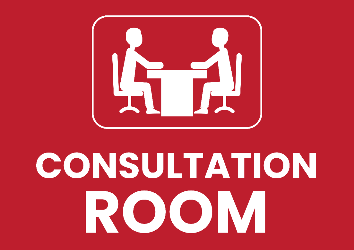 Free Client Consultation Room Signage