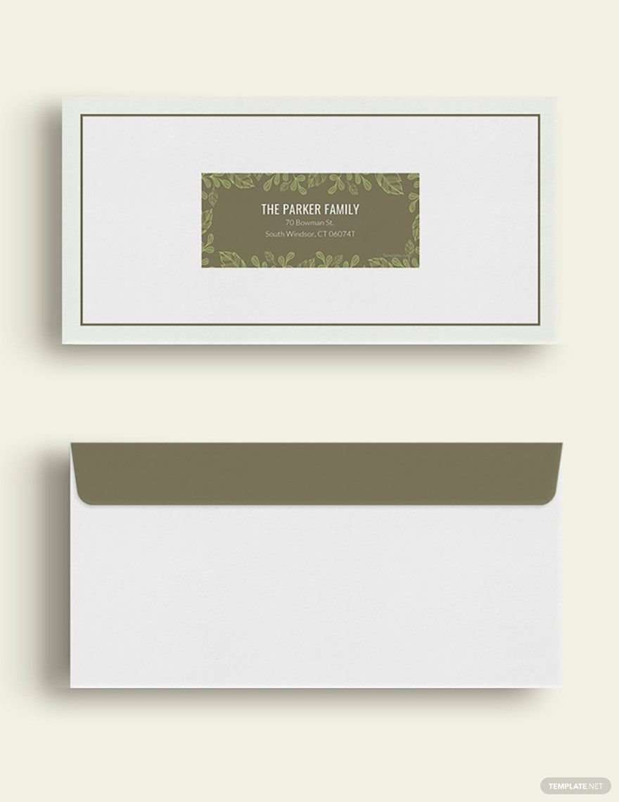 Family Address Label Template