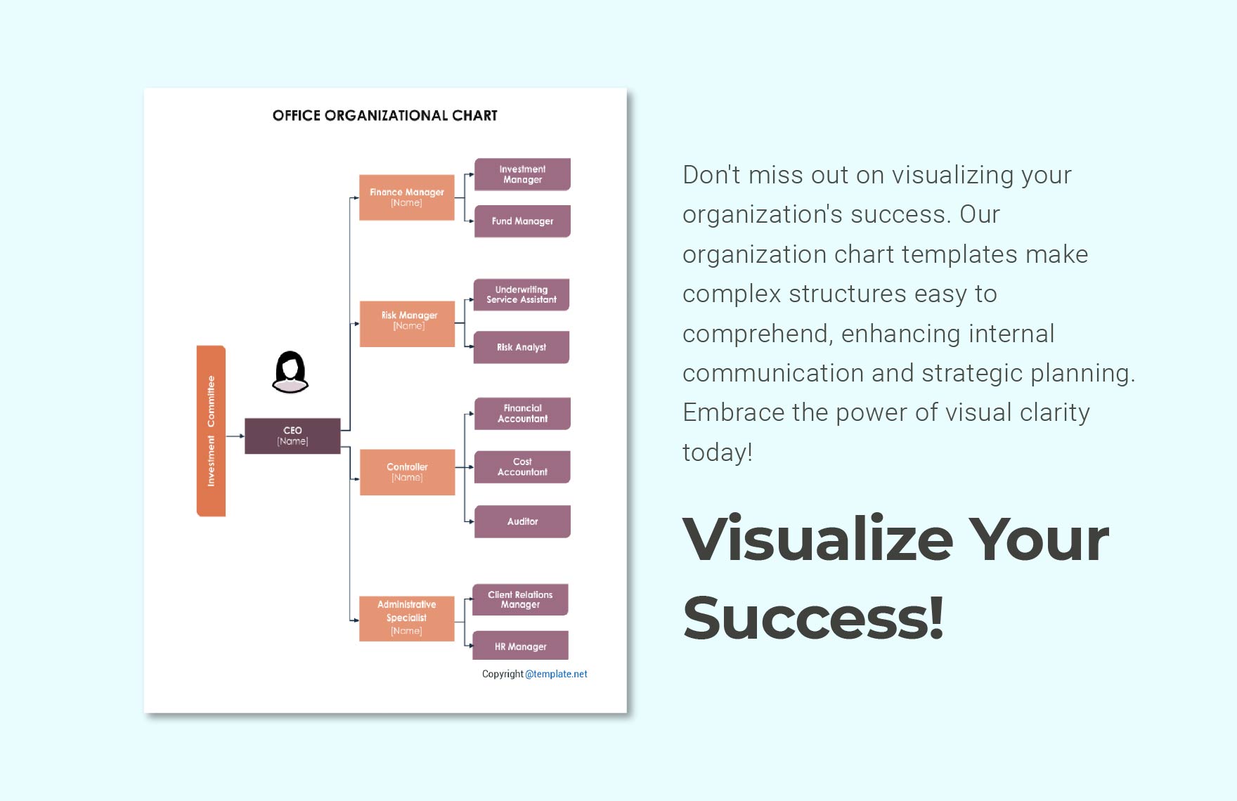 Office Organizational Chart Template