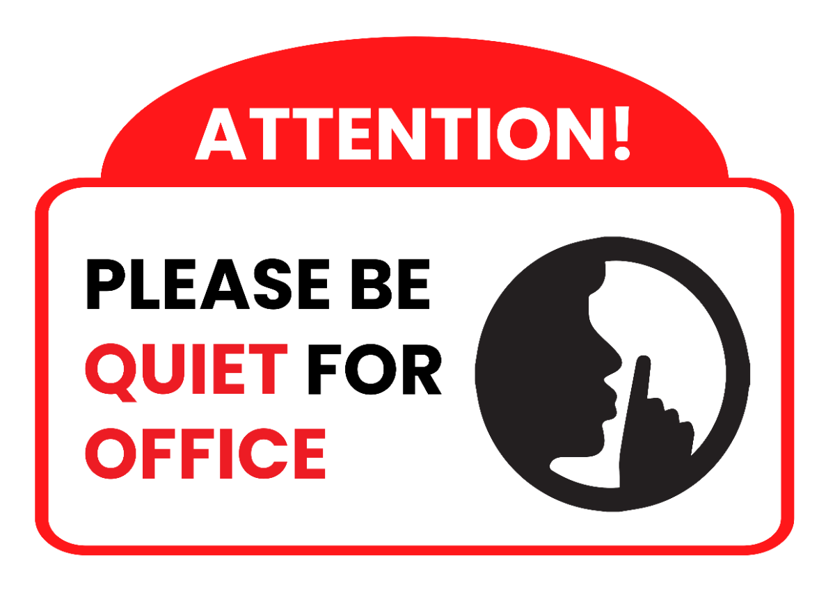 Law Firm Quiet Zone Signage